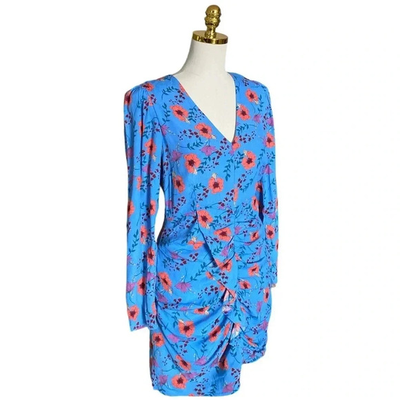 ASTR The Label | Vignette Ruched Floral Print Cottagecore Bodycon Dress Size S - Picture 6 of 11